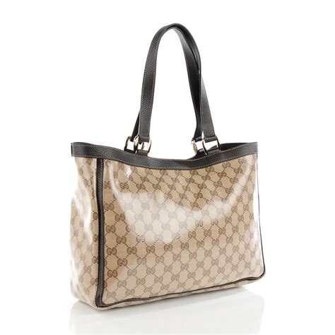 gucci crystal monogram abbey d ring|GUCCI Crystal Monogram Abbey D Ring Tote Dark Brown.